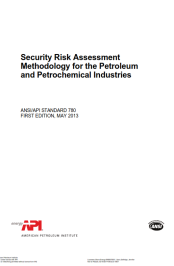 Security Risk Assessment Methodology for the Petroleum and Petrochemical Industries (3rd Ed.)
